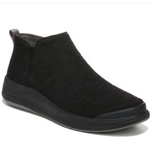 Bzees Tempo Black Knit Stretch Slip-On Bootie Size 7